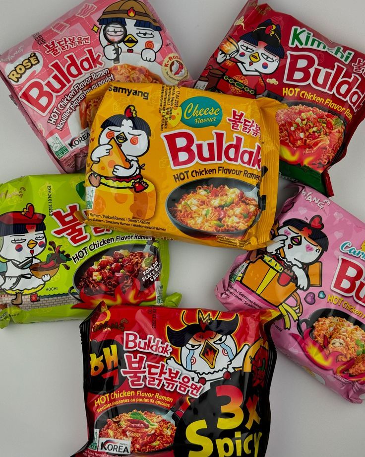 Samyang Buldak Range — imported Rosé · Cheese · Kimchi · 3x Spicy available at Modern Exotic Foods